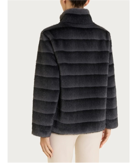 Ragno DQ43KX - Giacca Bouble-Face in Vegan Fur. Colore: Tornado D86F