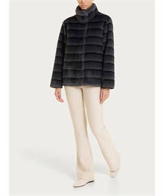 Ragno DQ43KX - Giacca Bouble-Face in Vegan Fur. Colore: Tornado D86F