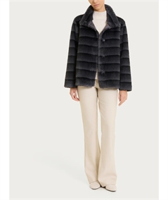 Ragno DQ43KX - Giacca Bouble-Face in Vegan Fur. Colore: Tornado D86F