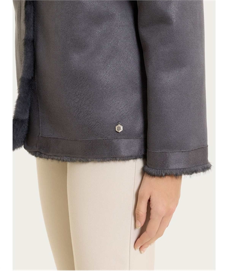 Ragno DQ43KX - Giacca Bouble-Face in Vegan Fur. Colore: Tornado D86F
