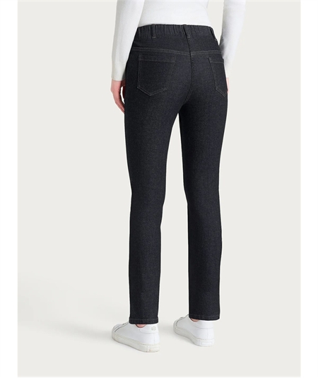 Ragno DR50PP  Pantalone Jeans Donna Modello Slim in Denim Elasticizzato a Gamba Dritta 5 Tasche Colore: Gray Black C14
