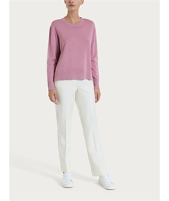 Ragno DR07T9 - Maglia Donna Girocollo Vestibilità Boxy in Morbido e Caldo Tessuto di Viscosa. Colore: Lilas C09