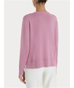 Ragno DR07T9 - Maglia Donna Girocollo Vestibilità Boxy in Morbido e Caldo Tessuto di Viscosa. Colore: Lilas C09