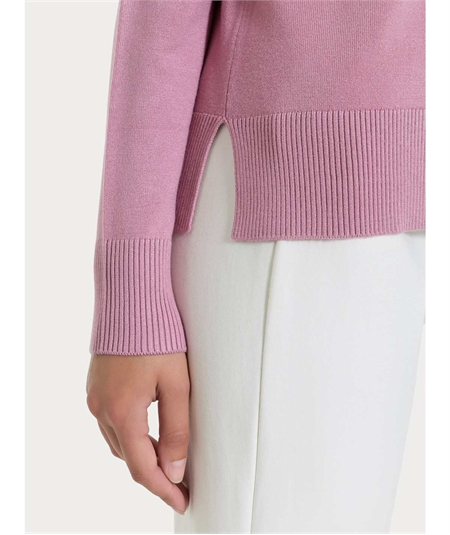 Ragno DR07T9 - Maglia Donna Girocollo Vestibilità Boxy in Morbido e Caldo Tessuto di Viscosa. Colore: Lilas C09