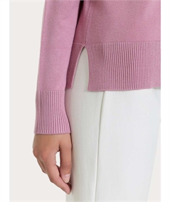 Ragno DR07T9 - Maglia Donna Girocollo Vestibilità Boxy in Morbido e Caldo Tessuto di Viscosa. Colore: Lilas C09