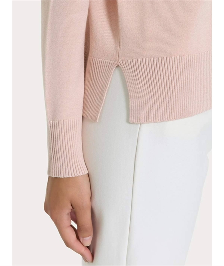 Ragno DR07T9 - Maglia Donna Girocollo Vestibilità Boxy in Morbido e Caldo Tessuto di Viscosa. Colore: Cameo Rose B08
