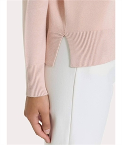 Ragno DR07T9 - Maglia Donna Girocollo Vestibilità Boxy in Morbido e Caldo Tessuto di Viscosa. Colore: Cameo Rose B08