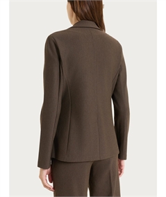 Ragno DO23GA - Giacca manica lunga in tessuto Super-Compact  Extra-Comfort. Colore: Ebano Mel. 410M