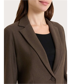 Ragno DO23GA - Giacca manica lunga in tessuto Super-Compact  Extra-Comfort. Colore: Ebano Mel. 410M