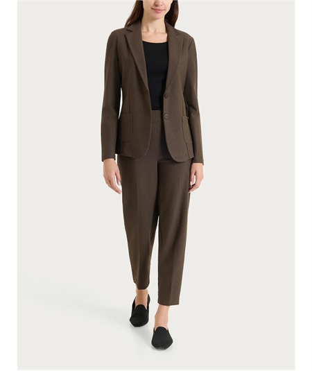 Ragno DO23GA - Giacca manica lunga in tessuto Super-Compact  Extra-Comfort. Colore: Ebano Mel. 410M
