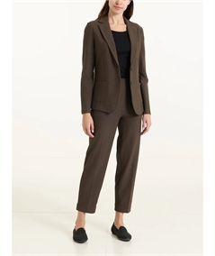 Ragno DO23GA - Giacca manica lunga in tessuto Super-Compact  Extra-Comfort. Colore: Ebano Mel. 410M