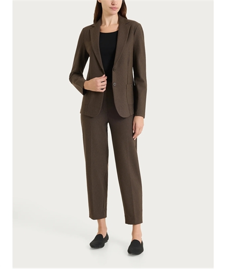 Ragno DO23GA - Giacca manica lunga in tessuto Super-Compact  Extra-Comfort. Colore: Ebano Mel. 410M