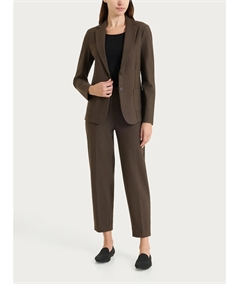 Ragno DO23GA - Giacca manica lunga in tessuto Super-Compact  Extra-Comfort. Colore: Ebano Mel. 410M