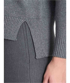 Ragno DN53MV - Maglia Collo Lupetto in Tessuto di Viscosa. Colore: Ferro Melange 816M
