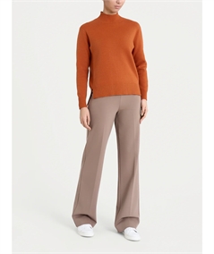 Ragno DN53MV - Maglia Collo Lupetto in Tessuto di Viscosa. Colore: Rust A8 (Coccio)