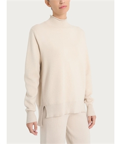 Ragno DN53MV - Maglia Collo Lupetto in Tessuto di Viscosa. Colore: Champignon 786