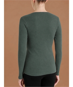 Ragno D274AB - Maglia Sottogiacca Girocollo in Caldo Cotone Biologico. Colore: Urban Chic D82