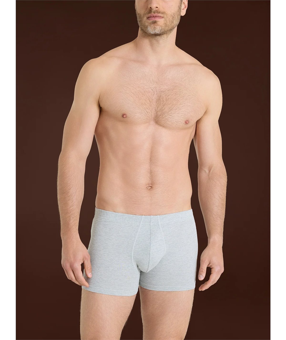 Ragno - U547BZ  3 Parigamba in cotone biologico elasticizzato. Colore: Grigio 318M